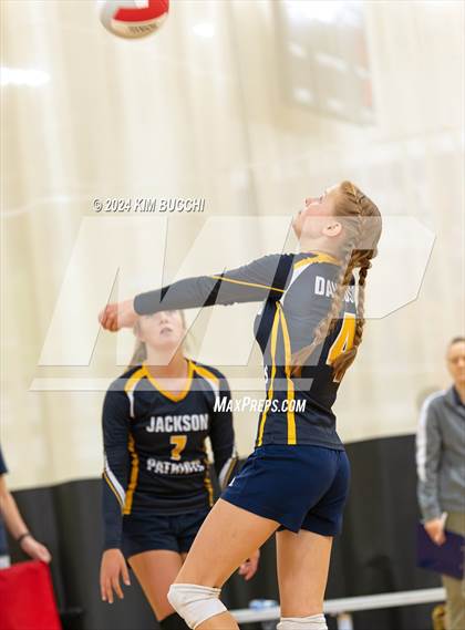 Thumbnail 1 in Indy Genesis HomeSchool vs Jackson HomeSchool (Midwest Volleyball Classic) photogallery.