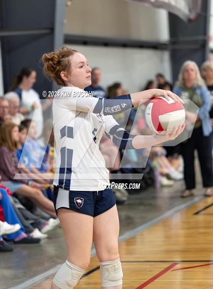 Thumbnail 3 in Indy Genesis HomeSchool vs Jackson HomeSchool (Midwest Volleyball Classic) photogallery.