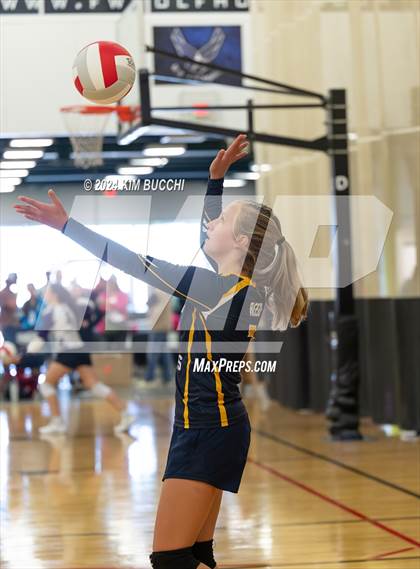 Thumbnail 2 in Indy Genesis HomeSchool vs Jackson HomeSchool (Midwest Volleyball Classic) photogallery.