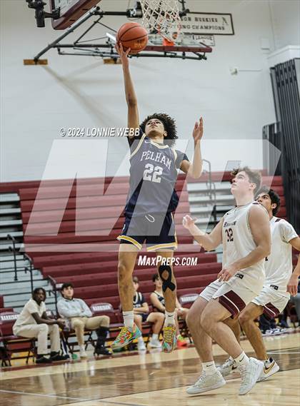Thumbnail 2 in Pelham vs Harrison (Harrison Holiday Tournament) photogallery.