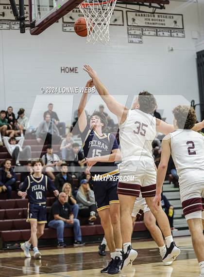 Thumbnail 3 in Pelham vs Harrison (Harrison Holiday Tournament) photogallery.