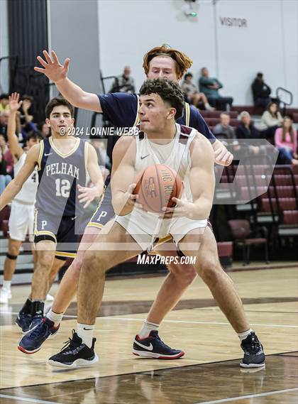 Thumbnail 2 in Pelham vs Harrison (Harrison Holiday Tournament) photogallery.