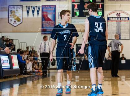 Thumbnail 3 in Immanuel vs. Saugus (Modesto Christian Holiday Hoops Classic) photogallery.