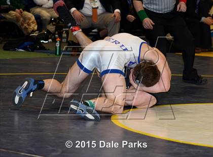 Thumbnail 1 in NYSPHSAA Wrestling Championships (Division 2 Finals) photogallery.