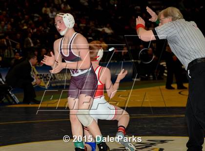 Thumbnail 1 in NYSPHSAA Wrestling Championships (Division 2 Finals) photogallery.