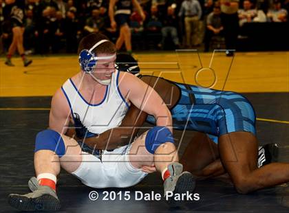 Thumbnail 3 in NYSPHSAA Wrestling Championships (Division 2 Finals) photogallery.