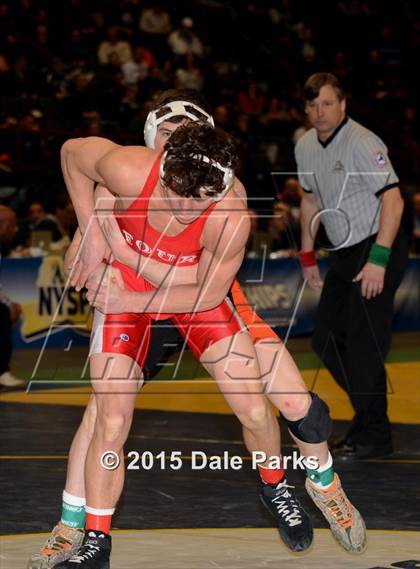Thumbnail 3 in NYSPHSAA Wrestling Championships (Division 2 Finals) photogallery.