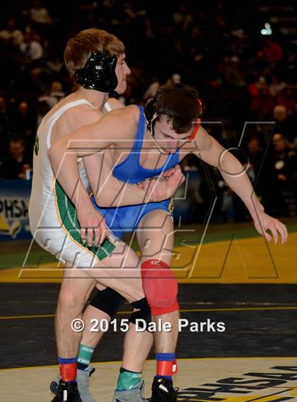 Thumbnail 3 in NYSPHSAA Wrestling Championships (Division 2 Finals) photogallery.