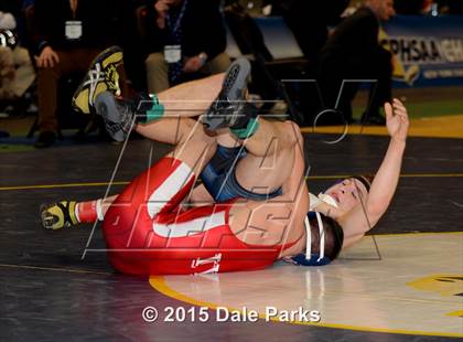Thumbnail 1 in NYSPHSAA Wrestling Championships (Division 2 Finals) photogallery.