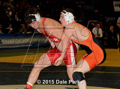 Thumbnail 1 in NYSPHSAA Wrestling Championships (Division 2 Finals) photogallery.