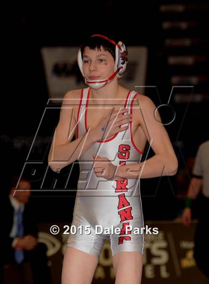 Thumbnail 2 in NYSPHSAA Wrestling Championships (Division 2 Finals) photogallery.