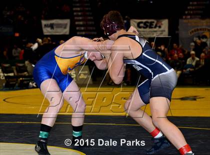 Thumbnail 1 in NYSPHSAA Wrestling Championships (Division 2 Finals) photogallery.