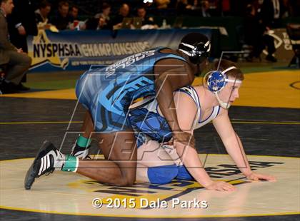 Thumbnail 2 in NYSPHSAA Wrestling Championships (Division 2 Finals) photogallery.