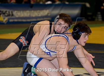 Thumbnail 1 in NYSPHSAA Wrestling Championships (Division 2 Finals) photogallery.