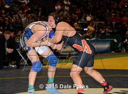 Thumbnail 1 in NYSPHSAA Wrestling Championships (Division 2 Finals) photogallery.