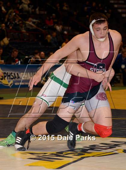Thumbnail 1 in NYSPHSAA Wrestling Championships (Division 2 Finals) photogallery.
