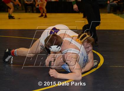 Thumbnail 1 in NYSPHSAA Wrestling Championships (Division 2 Finals) photogallery.