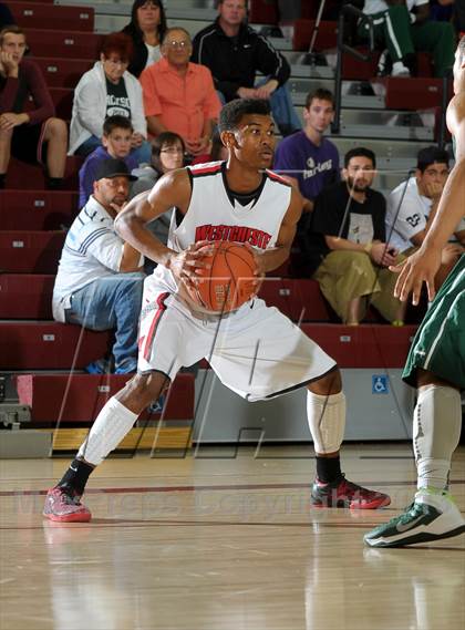 Thumbnail 1 in Long Beach Poly vs. Westchester (MaxPreps Holiday Classic) photogallery.
