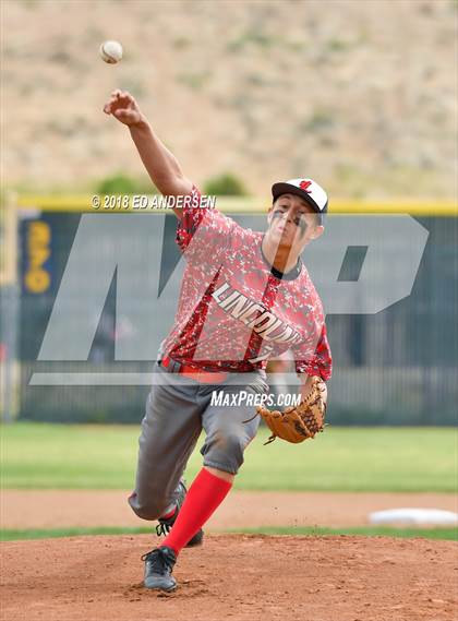 Thumbnail 2 in Lincoln County vs. Yerington NIAA 2A Final (Game 1) photogallery.