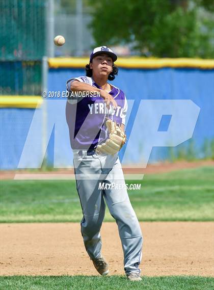 Thumbnail 2 in Lincoln County vs. Yerington NIAA 2A Final (Game 1) photogallery.