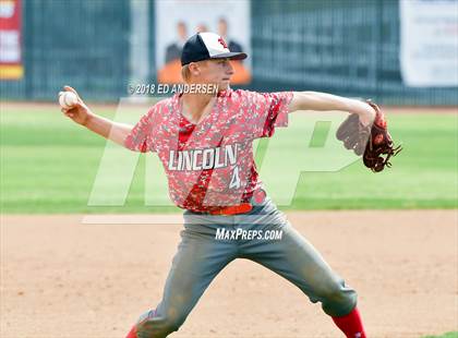 Thumbnail 2 in Lincoln County vs. Yerington NIAA 2A Final (Game 1) photogallery.