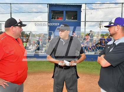 Thumbnail 1 in Lincoln County vs. Yerington NIAA 2A Final (Game 1) photogallery.