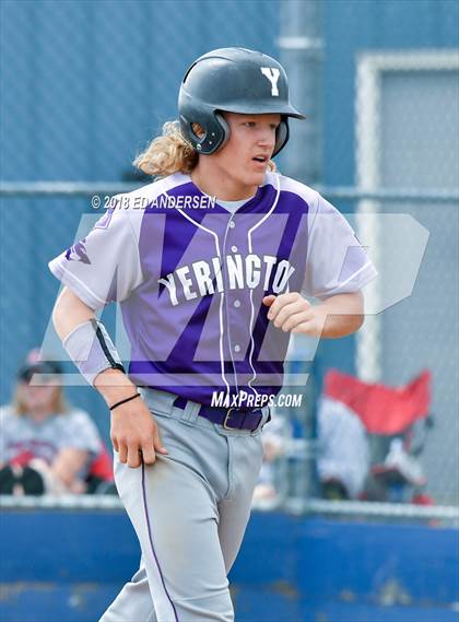 Thumbnail 1 in Lincoln County vs. Yerington NIAA 2A Final (Game 1) photogallery.