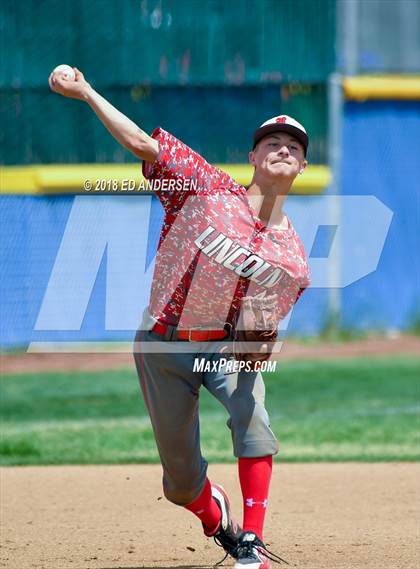 Thumbnail 1 in Lincoln County vs. Yerington NIAA 2A Final (Game 1) photogallery.
