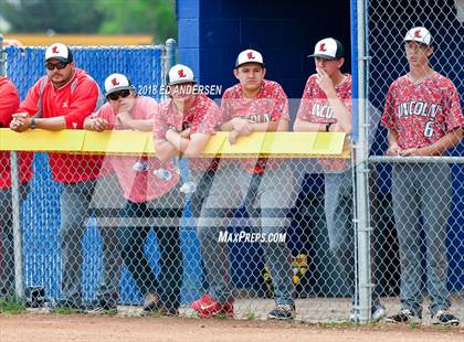 Thumbnail 1 in Lincoln County vs. Yerington NIAA 2A Final (Game 1) photogallery.