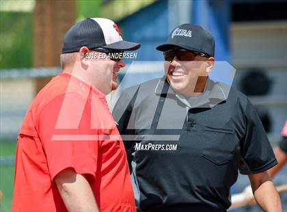 Thumbnail 2 in Lincoln County vs. Yerington NIAA 2A Final (Game 1) photogallery.