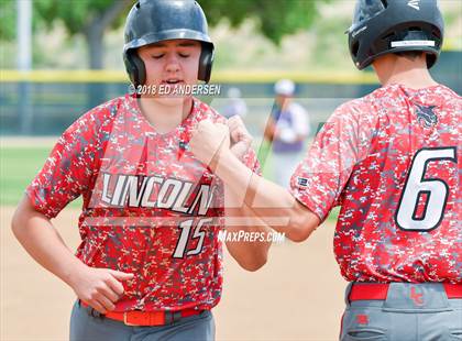 Thumbnail 1 in Lincoln County vs. Yerington NIAA 2A Final (Game 1) photogallery.