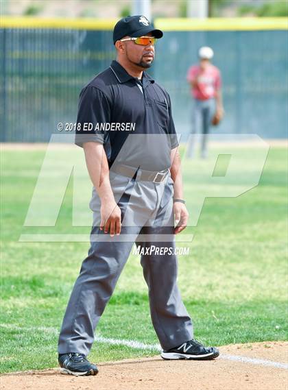 Thumbnail 3 in Lincoln County vs. Yerington NIAA 2A Final (Game 1) photogallery.