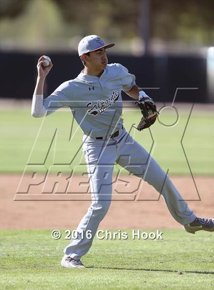 Thumbnail 2 in Rincon/University vs Salpointe Catholic (Lancer Baseball Classic) photogallery.