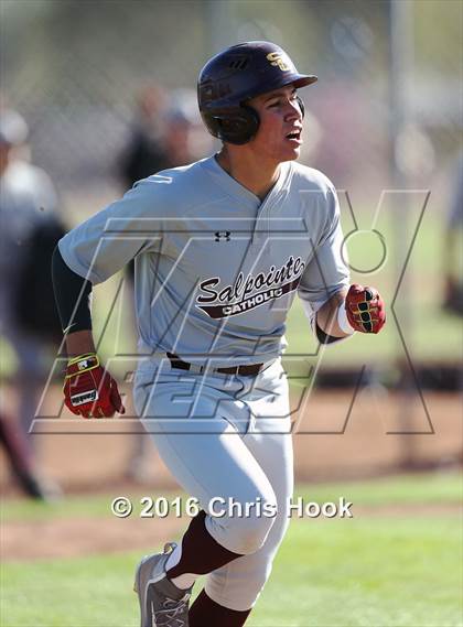Thumbnail 2 in Rincon/University vs Salpointe Catholic (Lancer Baseball Classic) photogallery.