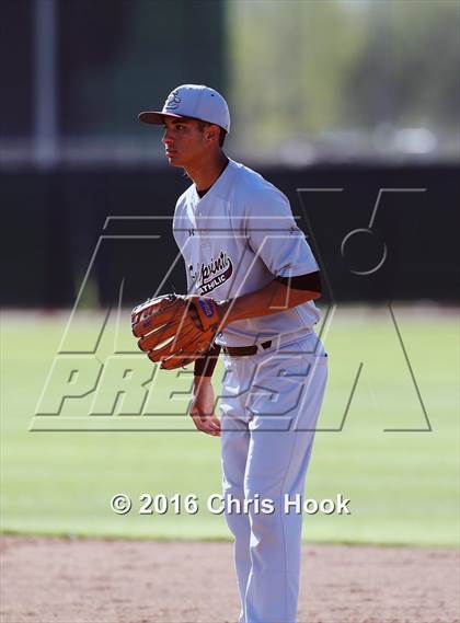 Thumbnail 1 in Rincon/University vs Salpointe Catholic (Lancer Baseball Classic) photogallery.