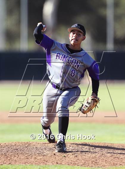 Thumbnail 3 in Rincon/University vs Salpointe Catholic (Lancer Baseball Classic) photogallery.