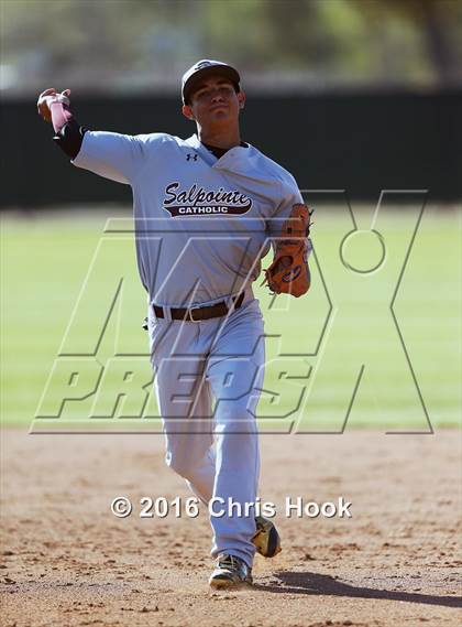 Thumbnail 1 in Rincon/University vs Salpointe Catholic (Lancer Baseball Classic) photogallery.