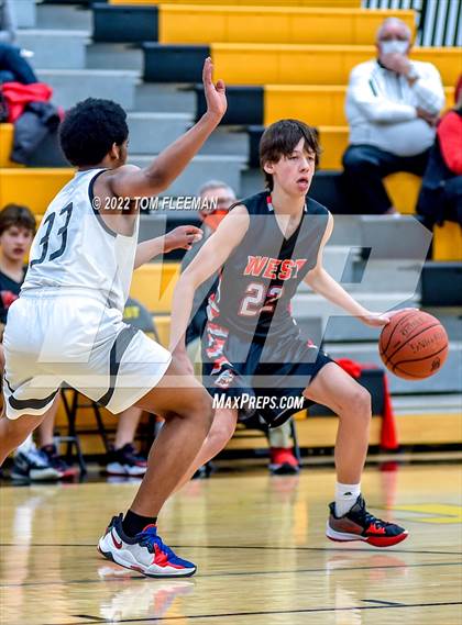 Thumbnail 2 in Blue Valley West @ Shawnee Mission West (Sophomore) photogallery.