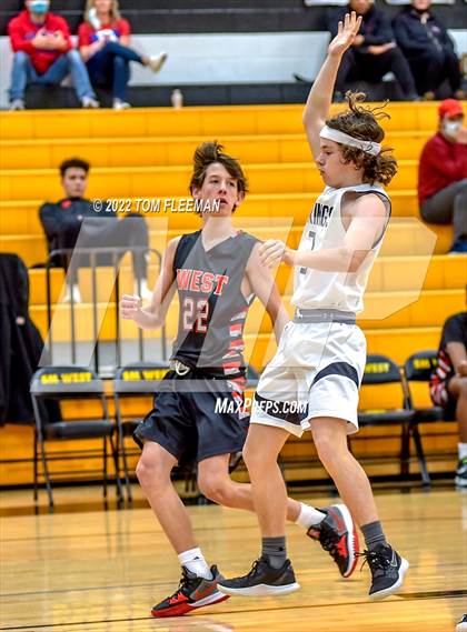 Thumbnail 1 in Blue Valley West @ Shawnee Mission West (Sophomore) photogallery.