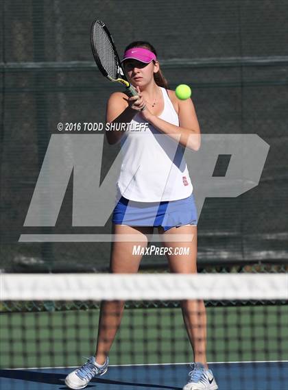 Thumbnail 1 in Red Bluff vs. St. Ignatius (CIF NorCal Regional Team Tennis Championships) photogallery.