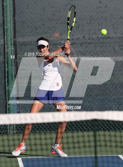 Thumbnail 1 in Red Bluff vs. St. Ignatius (CIF NorCal Regional Team Tennis Championships) photogallery.
