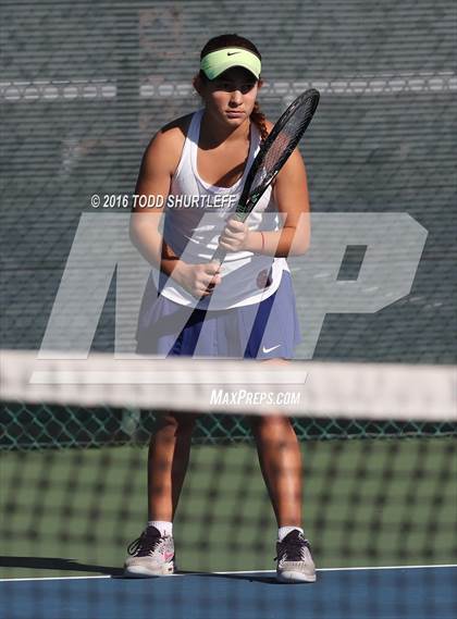 Thumbnail 3 in Red Bluff vs. St. Ignatius (CIF NorCal Regional Team Tennis Championships) photogallery.