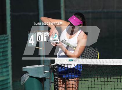 Thumbnail 3 in Red Bluff vs. St. Ignatius (CIF NorCal Regional Team Tennis Championships) photogallery.