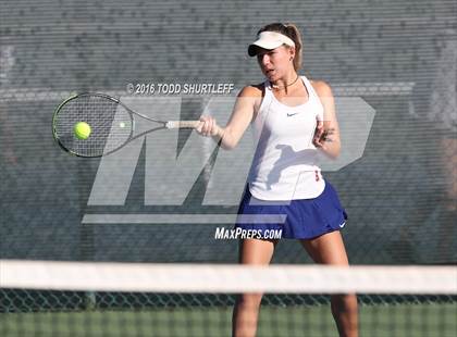 Thumbnail 1 in Red Bluff vs. St. Ignatius (CIF NorCal Regional Team Tennis Championships) photogallery.