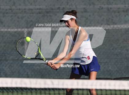 Thumbnail 3 in Red Bluff vs. St. Ignatius (CIF NorCal Regional Team Tennis Championships) photogallery.