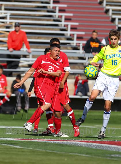Thumbnail 1 in Capital Christian vs. Gustine (CIF SJS D6 Final) photogallery.