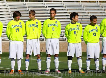 Thumbnail 3 in Capital Christian vs. Gustine (CIF SJS D6 Final) photogallery.