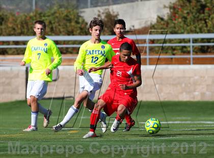 Thumbnail 1 in Capital Christian vs. Gustine (CIF SJS D6 Final) photogallery.