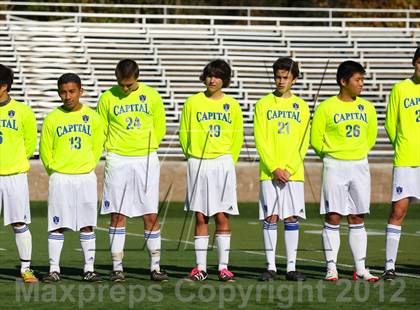Thumbnail 2 in Capital Christian vs. Gustine (CIF SJS D6 Final) photogallery.