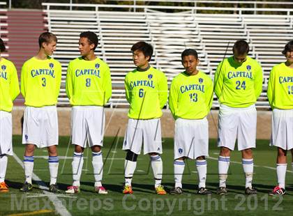 Thumbnail 1 in Capital Christian vs. Gustine (CIF SJS D6 Final) photogallery.